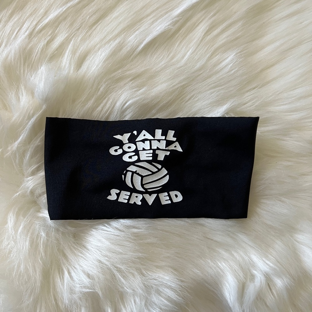 Hippie Runner skull volleyball headband - Y’all gonna get served